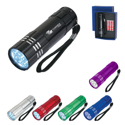 Aluminum Led Flashlight With Strap Product Image