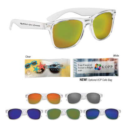 Crystalline Mirrored Malibu Sunglasses Product Image