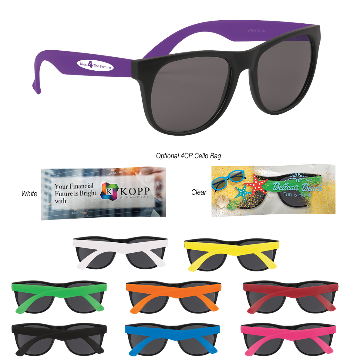 Youth Rubberized Sunglasses Product Image
