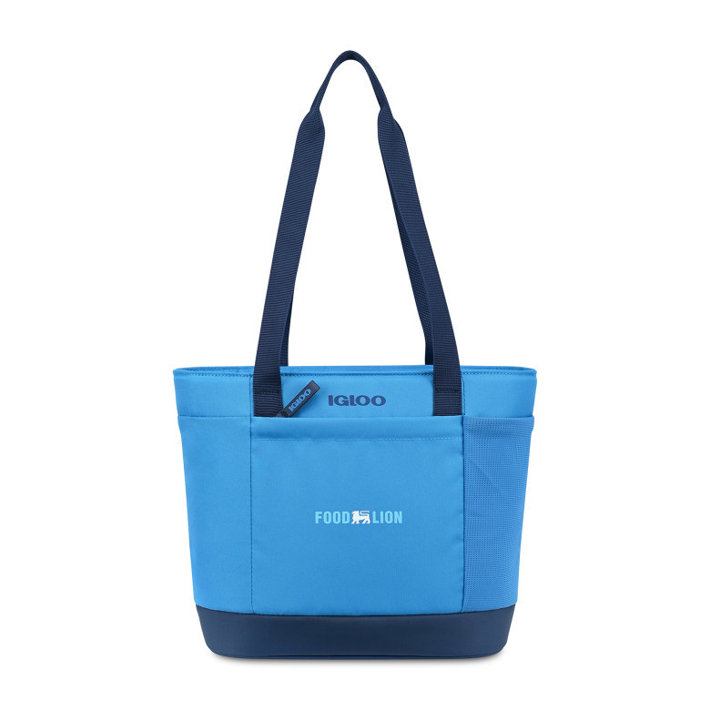 Front of Igloo® Day Chiller 9 Can Tote Soft Cooler in blue