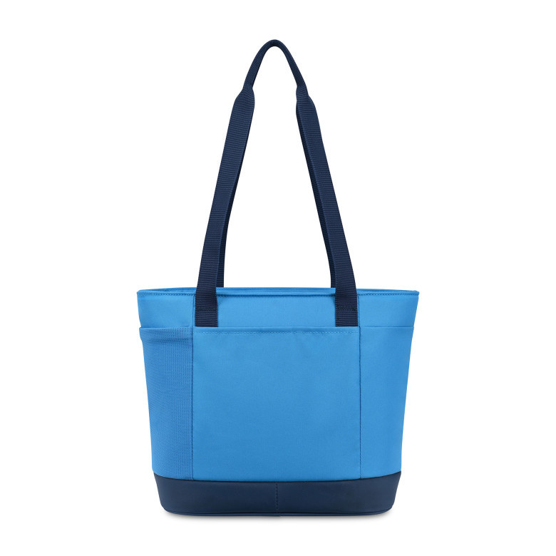 Back of Igloo® Day Chiller 9 Can Tote Soft Cooler in blue