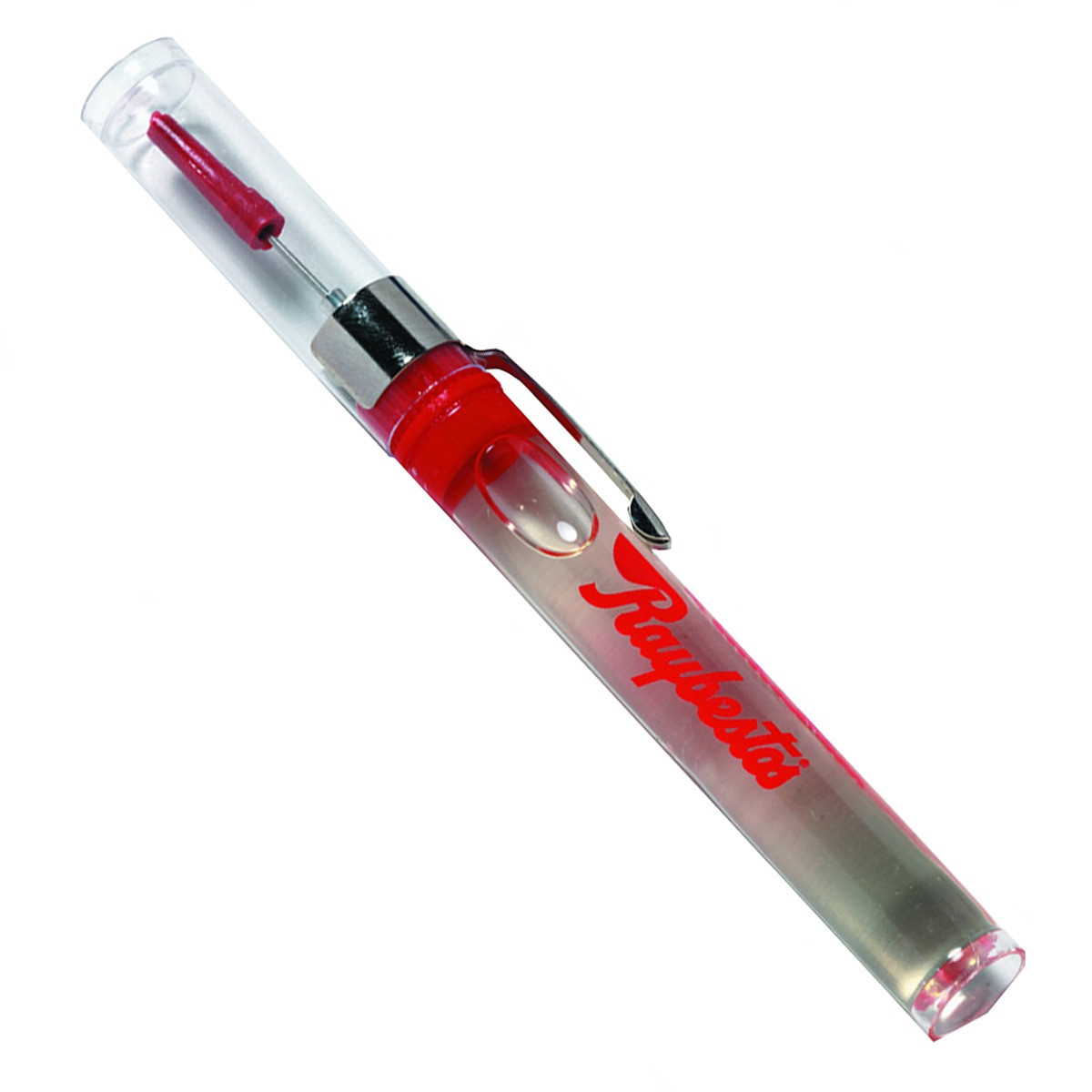 Precision Needle Oiler, featuring a compact clear plastic bottle with a precision metal needle-tip applicator, protective cap, and easy-grip design for accurately applying lubricant to locks, hinges, sewing machines, tools, and other small mechanical parts.