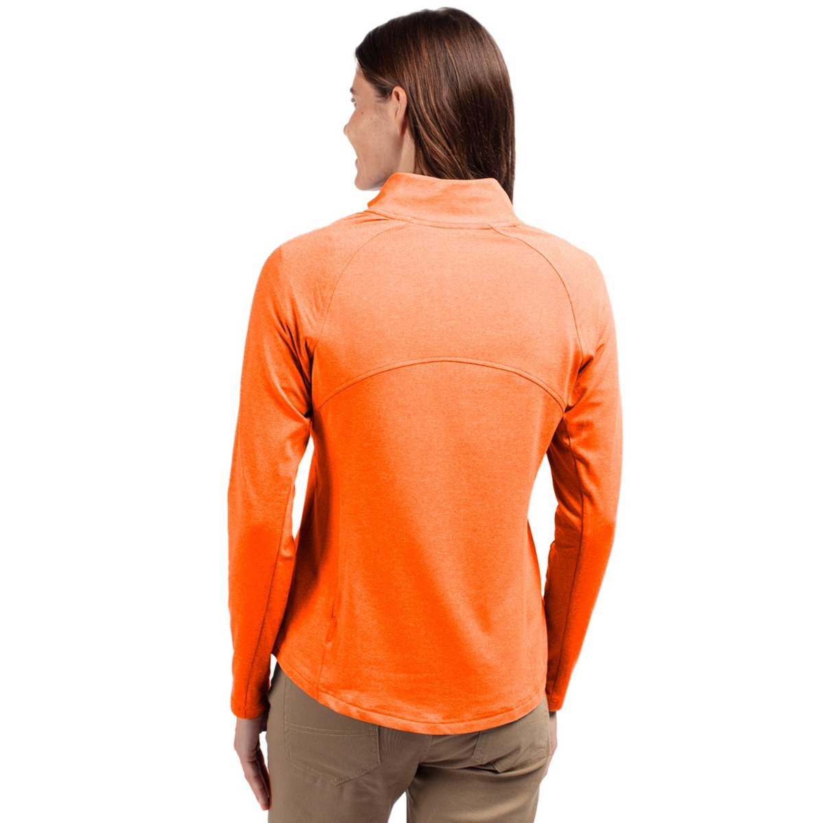 Cutter & Buck® Adapt Eco Knit Heather Recycled Womens Full Zip Product Image