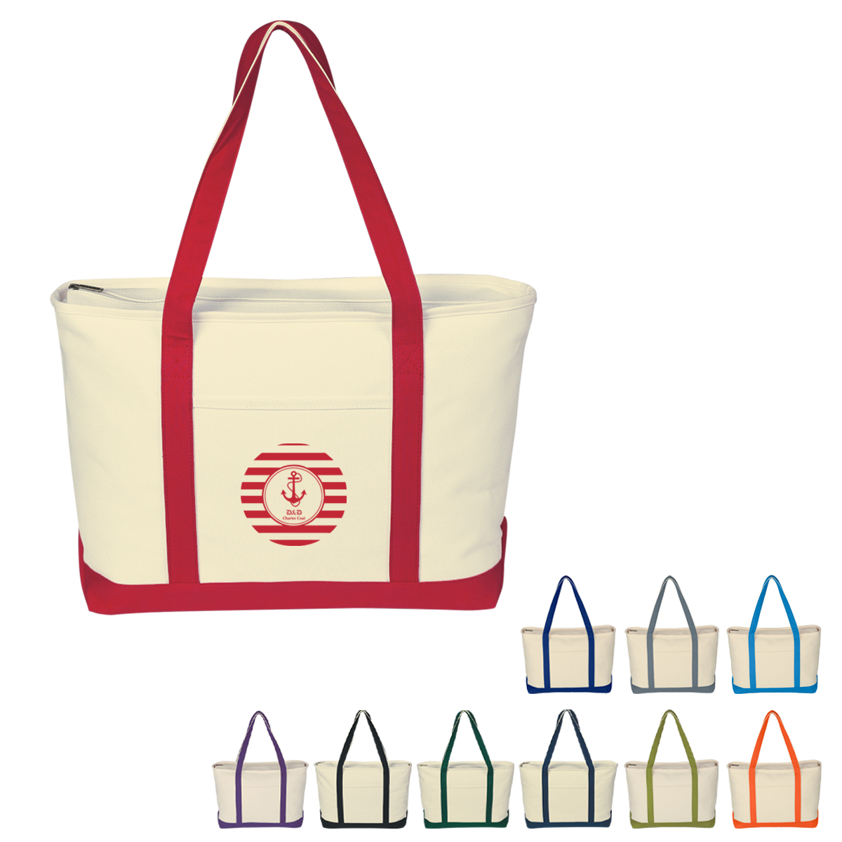 Large Starboard 24 oz. Cotton Canvas Tote Bag Product Image