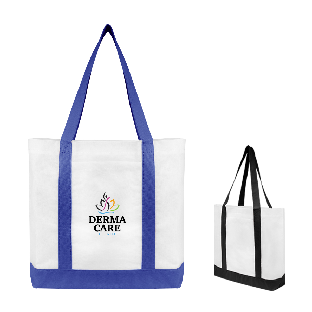Non-Woven Tote Bag With Trim Colors Product Image