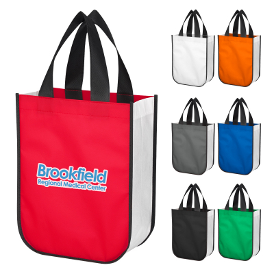 Nonwoven Shopper Tote Bag With 100% Rpet Material Product Image