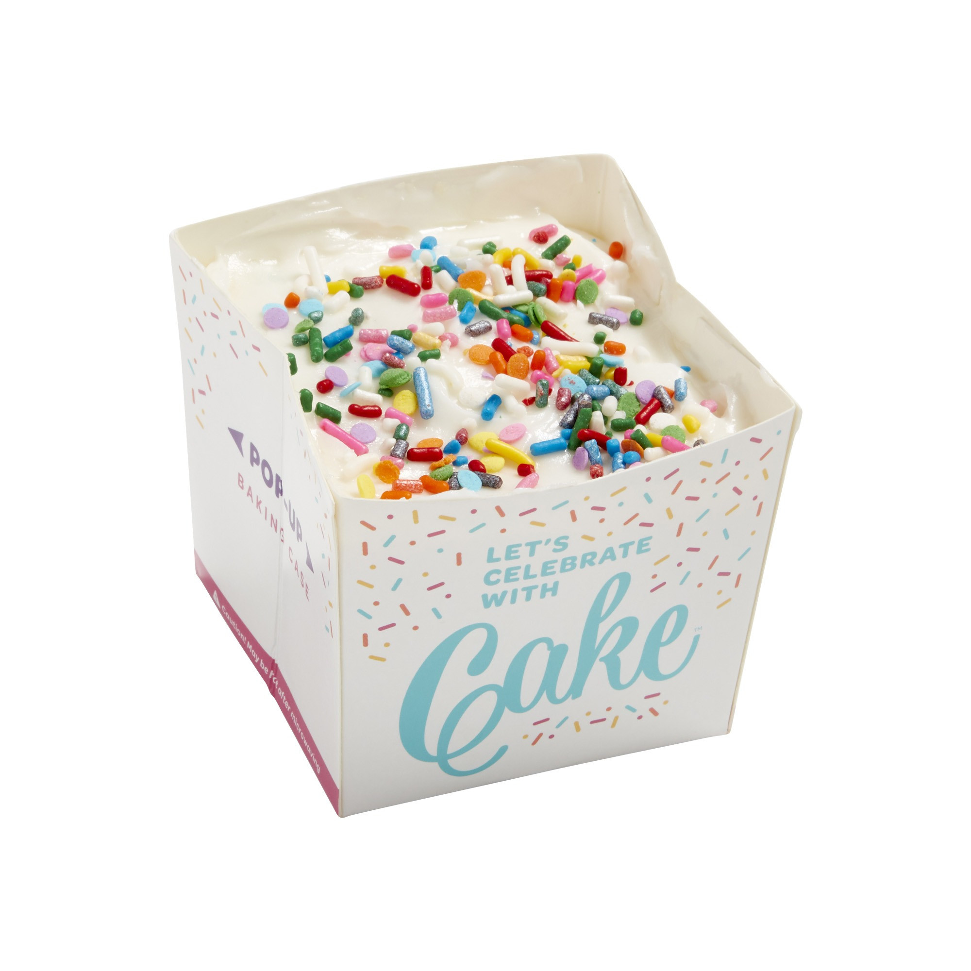 Instacake Holiday Cake in a Card, featuring a festive holiday greeting card with a complete single-serving cake kit, colorful seasonal graphics, and compact gift-ready packaging for holiday celebrations, gifts, and special occasions.