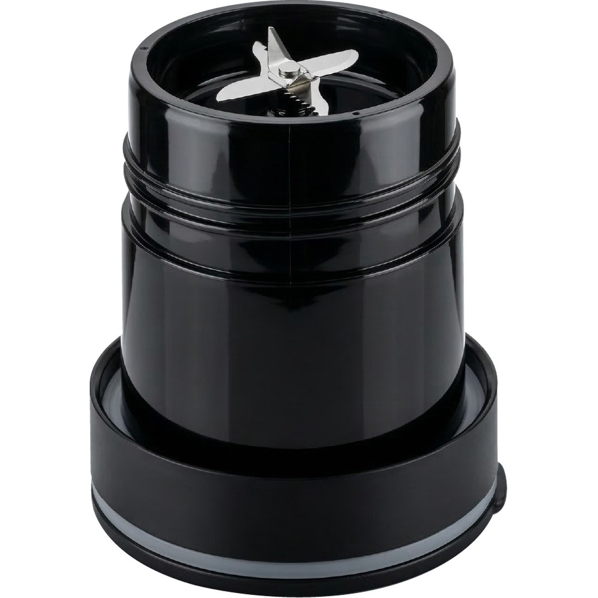 Black BLENDi™ Stainless Steel Blender Tumbler 21 oz. with a double-wall stainless steel insulated body, blending lid, carry handle, and drink-through lid, designed for making and carrying smoothies, shakes, and blended beverages on the go.