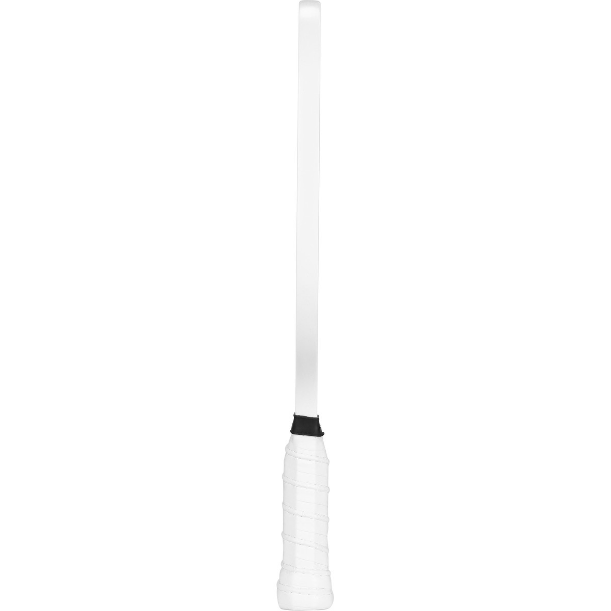 White Reebok® Power Pickleball Single Paddle with a fiberglass paddle face, black edge guard, perforated cushioned grip, and ergonomic handle, designed for pickleball practice and competitive play.