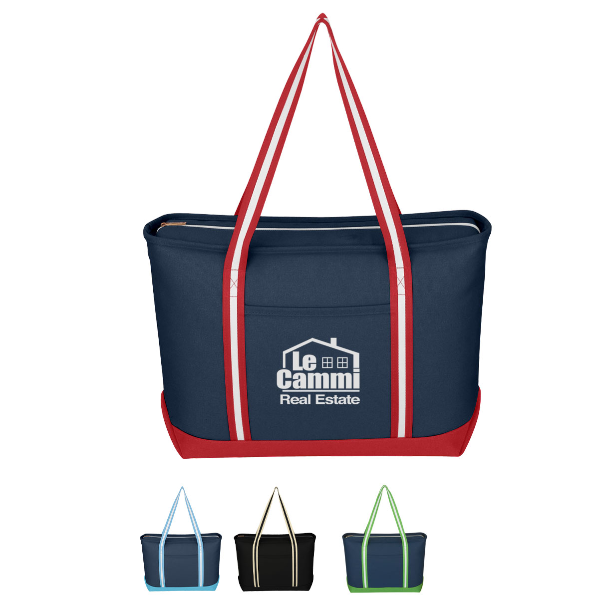 Large Cotton Canvas Admiral Tote Bag Product Image