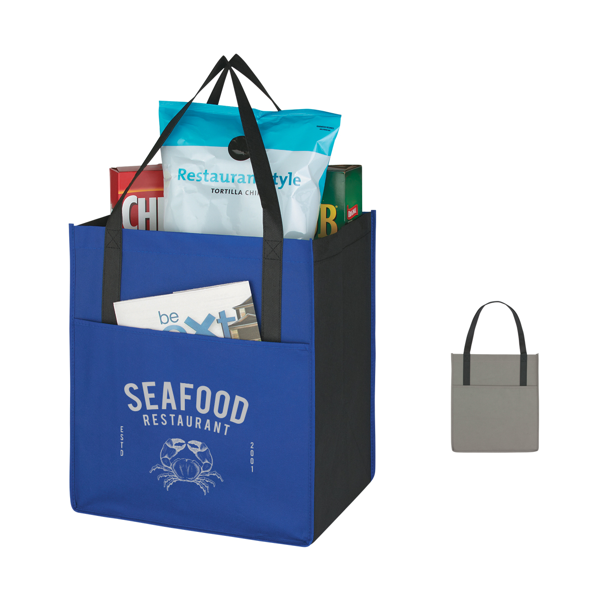 Non-Woven Shopper's Pocket Tote Bag Product Image