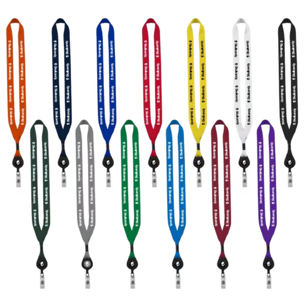 3/4" Polyester Lanyard with Metal Crimp and Retractable Badge Reel Product Image