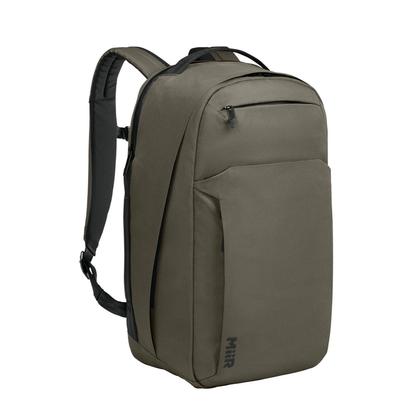 Truffle MiiR® Kondoh Pack backpack, durable recycled polyester backpack with a streamlined silhouette, padded shoulder straps, multiple zippered compartments, and a top carry handle for commuting, travel, work, and everyday carry.