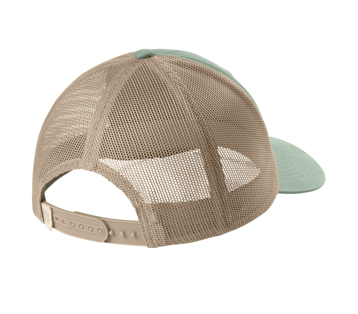 Bay Comfort Colors garment-dyed trucker cap with a soft cotton front, breathable mesh back panels, curved bill, unstructured six-panel design, and adjustable plastic snapback closure.