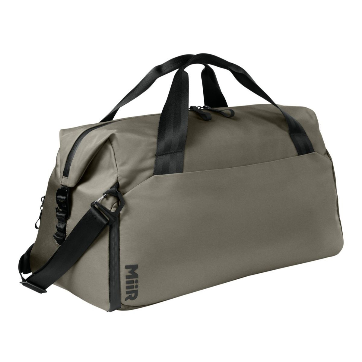 Truffle MiiR® Kondoh Weekend Duffel Bag, durable recycled polyester duffel bag with dual carry handles, adjustable shoulder strap, spacious zippered main compartment, and a streamlined design for travel, gym, and weekend getaways.