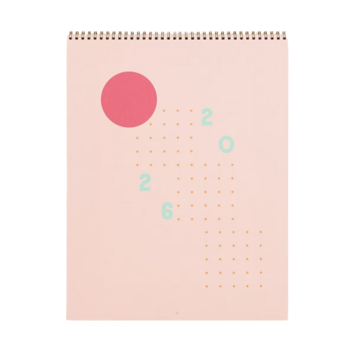Jumbo vertical calendar pad with colored page edges and sturdy text-weight paper.