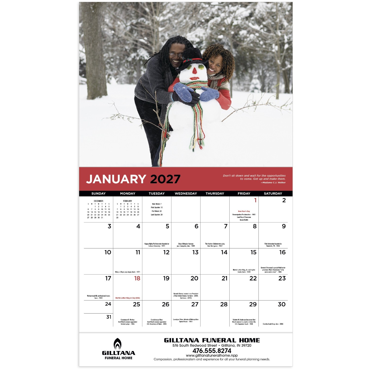 Everyday Celebrations Stapled Calendar featuring images celebrating holidays and special occasions throughout the year, glossy paper pages with a stapled binding, monthly calendar grids, and a wall calendar design for home, office, and scheduling.