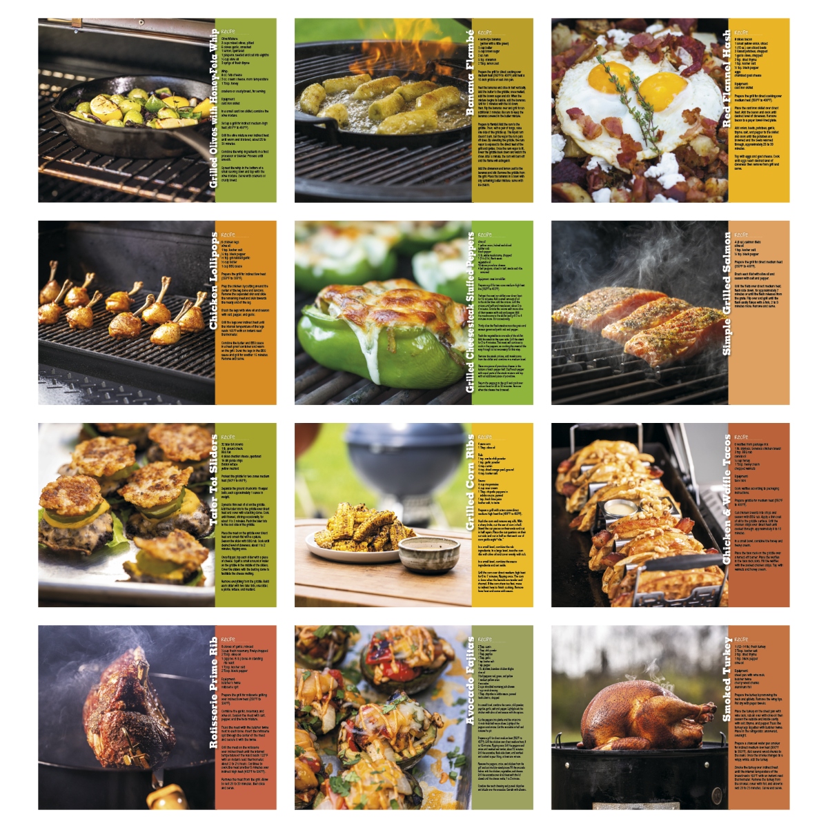 Wall calendar featuring grilled recipes and mouthwatering barbecue photography.