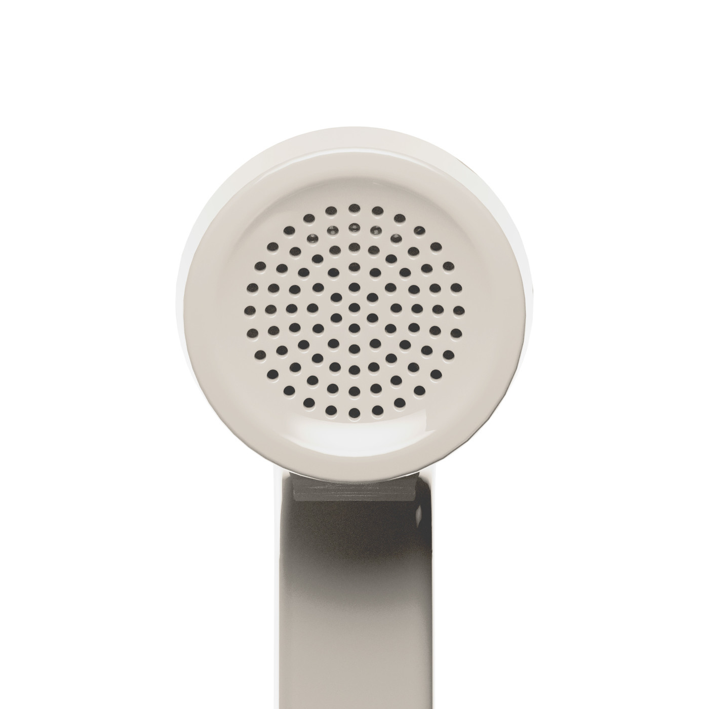 Sandstone Native Union Pop Phone handset made from recycled ABS and zinc alloy with a high-quality microphone and speaker, comfortable grip, built-in call button, and USB-C connectivity.