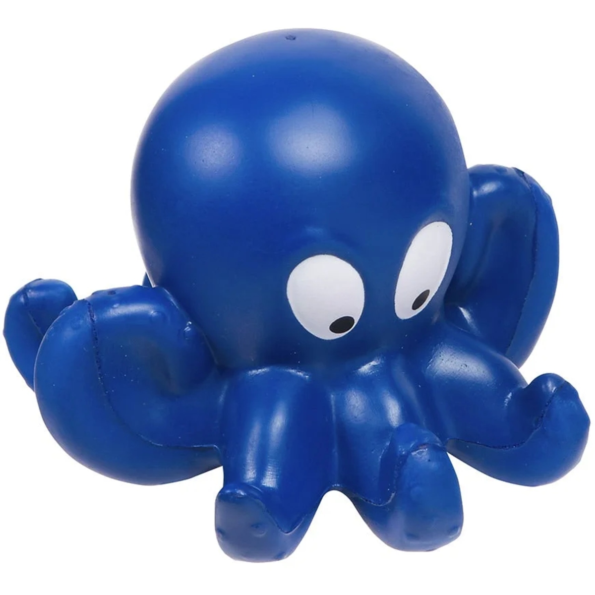 Octopus-shaped polyurethane stress reliever toy.