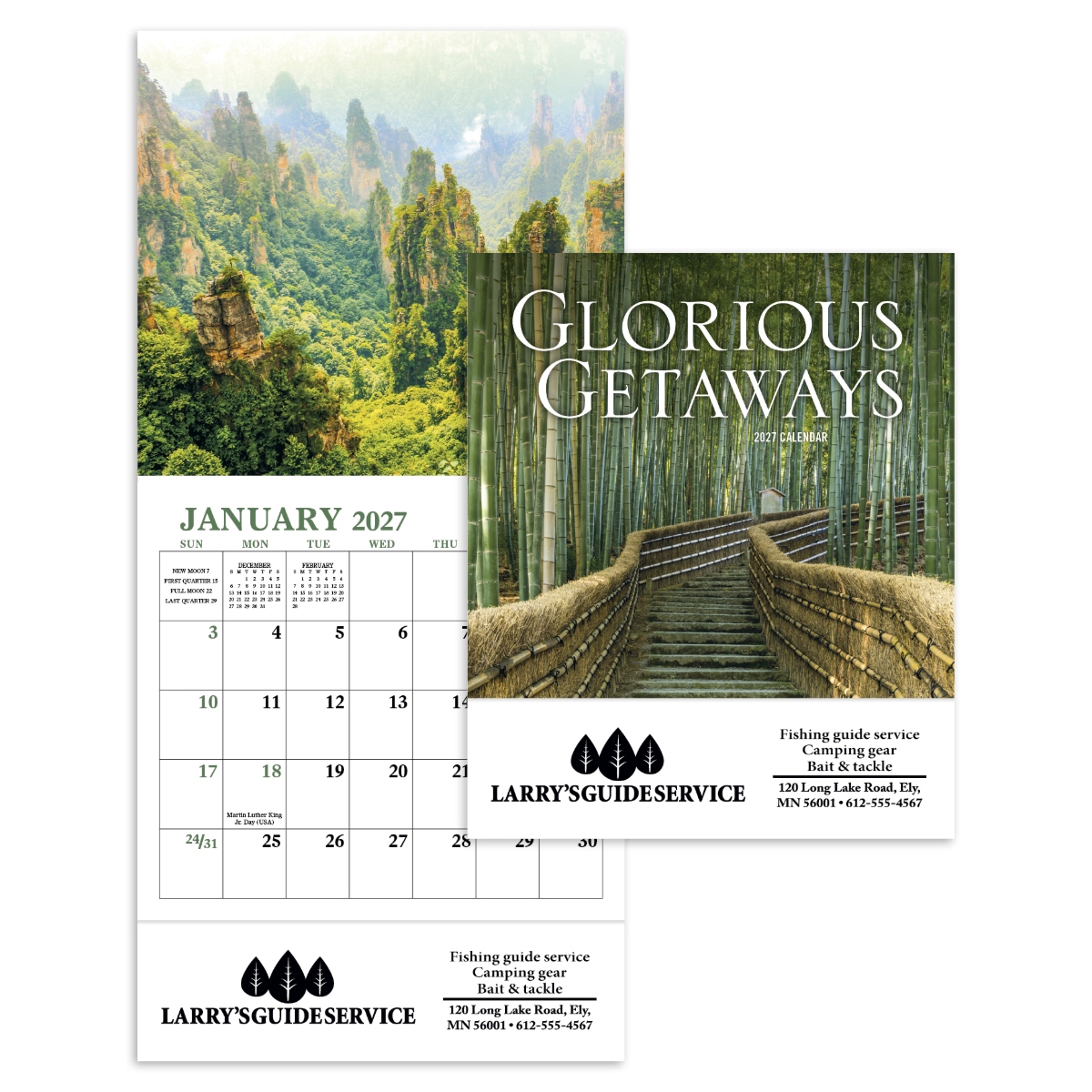 World travel wall calendar featuring stunning global destinations, scenic views, and vacation-inspired photography.