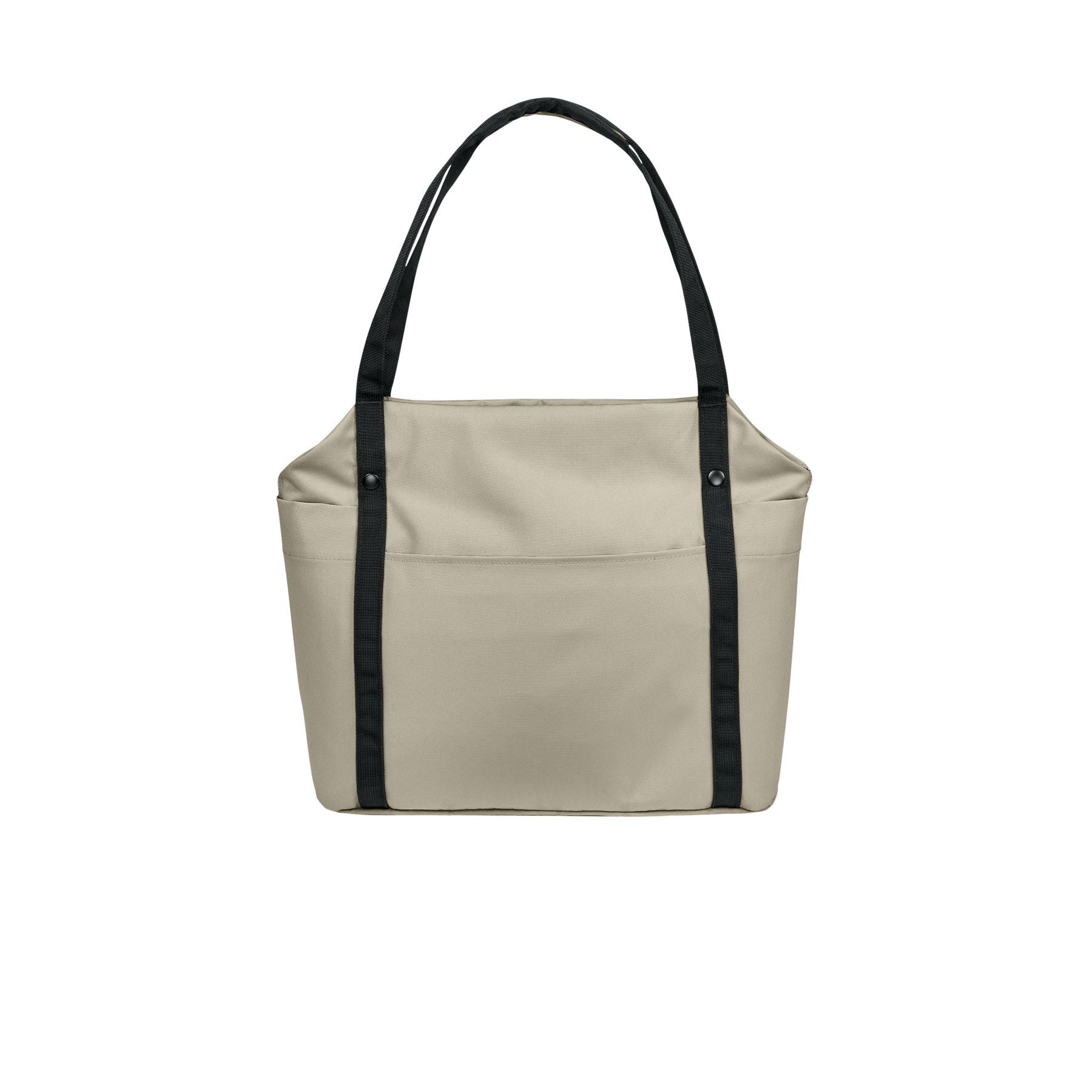 Sahara Port Authority Matte Oxford Tote a durable matte oxford polyester tote with long shoulder straps, a spacious open main compartment, interior organization pockets, and a structured design for work, shopping, travel, and everyday carrying.