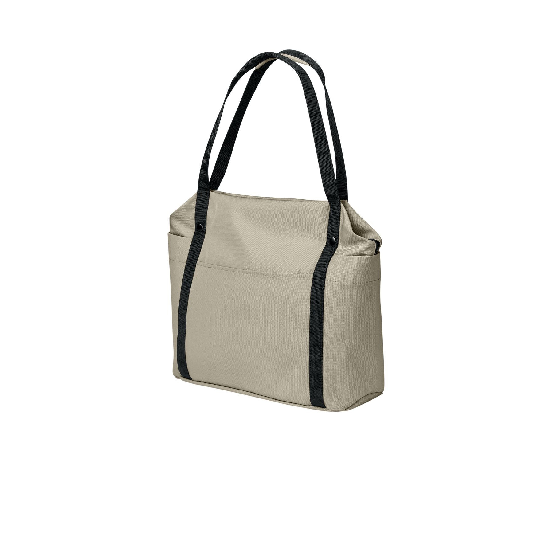 Sahara Port Authority Matte Oxford Tote a durable matte oxford polyester tote with long shoulder straps, a spacious open main compartment, interior organization pockets, and a structured design for work, shopping, travel, and everyday carrying.