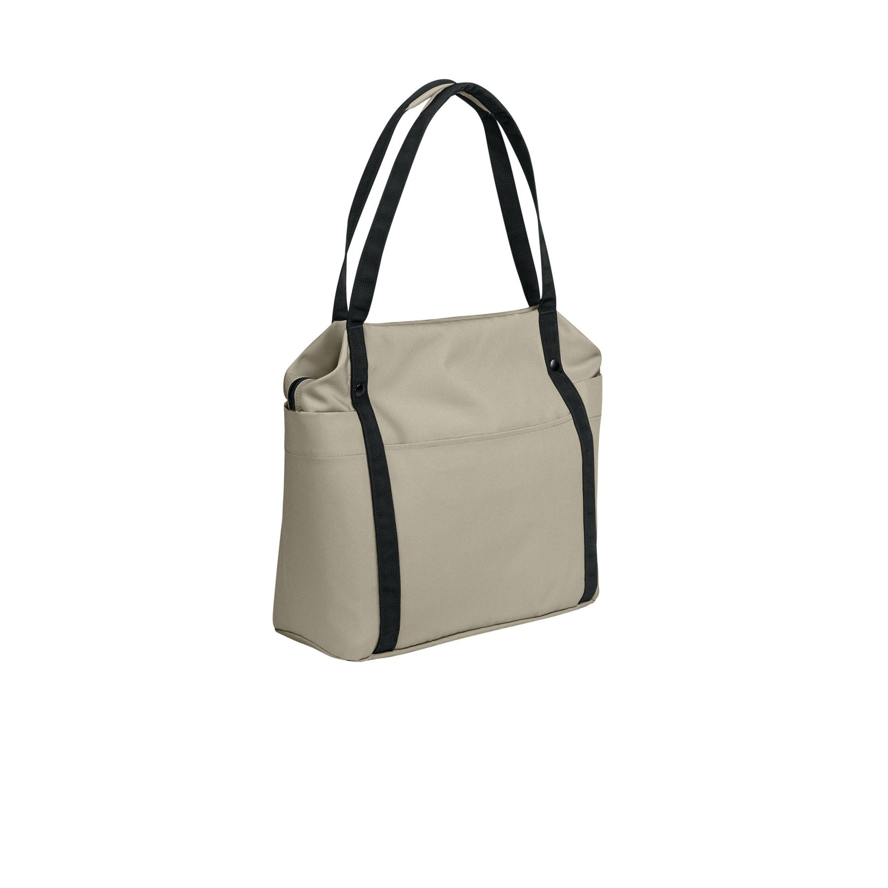 Sahara Port Authority Matte Oxford Tote a durable matte oxford polyester tote with long shoulder straps, a spacious open main compartment, interior organization pockets, and a structured design for work, shopping, travel, and everyday carrying.
