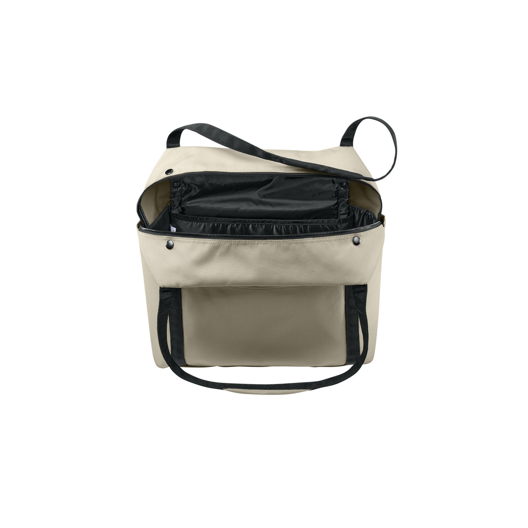 Sahara Port Authority Matte Oxford Tote a durable matte oxford polyester tote with long shoulder straps, a spacious open main compartment, interior organization pockets, and a structured design for work, shopping, travel, and everyday carrying.