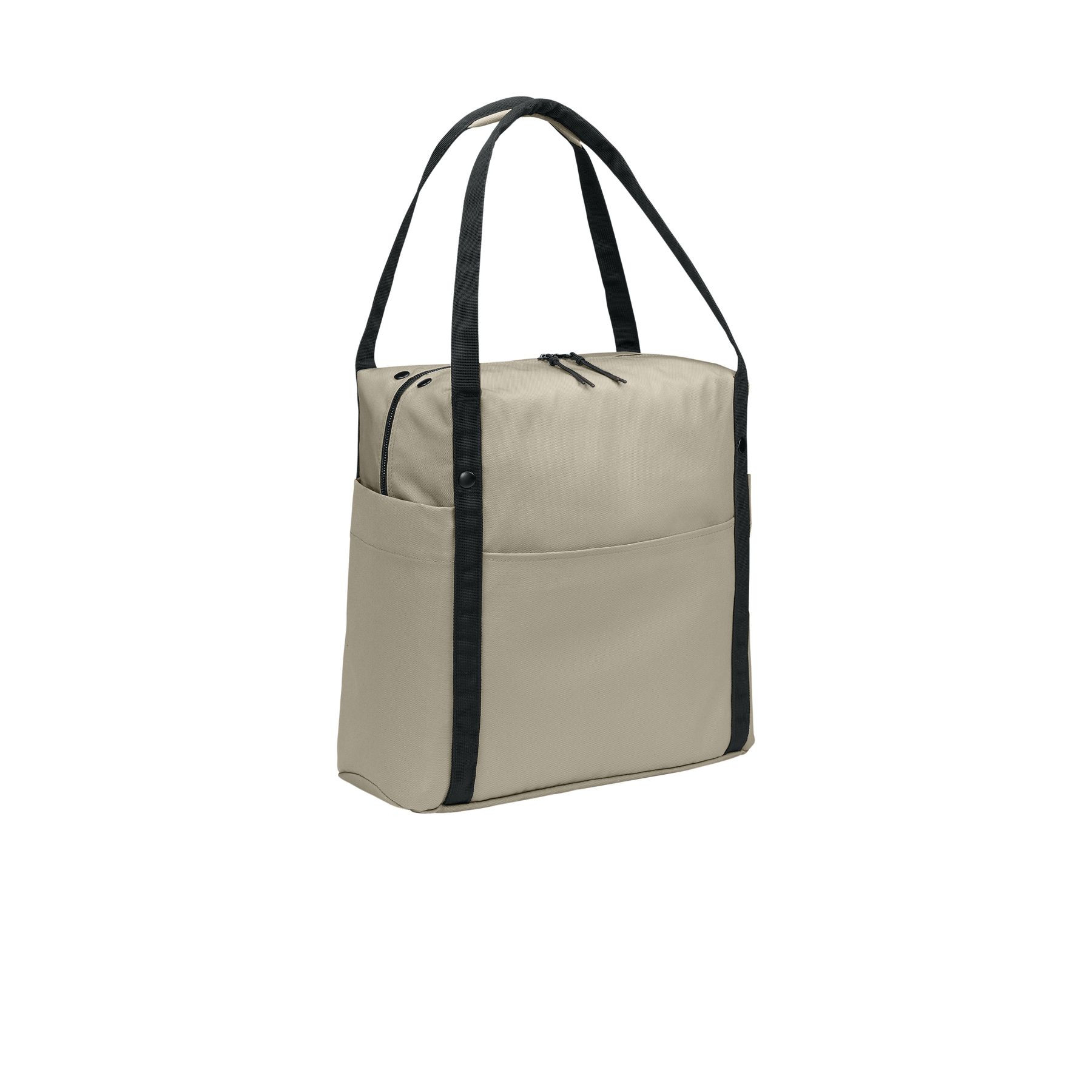 Sahara Port Authority Matte Oxford Tote a durable matte oxford polyester tote with long shoulder straps, a spacious open main compartment, interior organization pockets, and a structured design for work, shopping, travel, and everyday carrying.