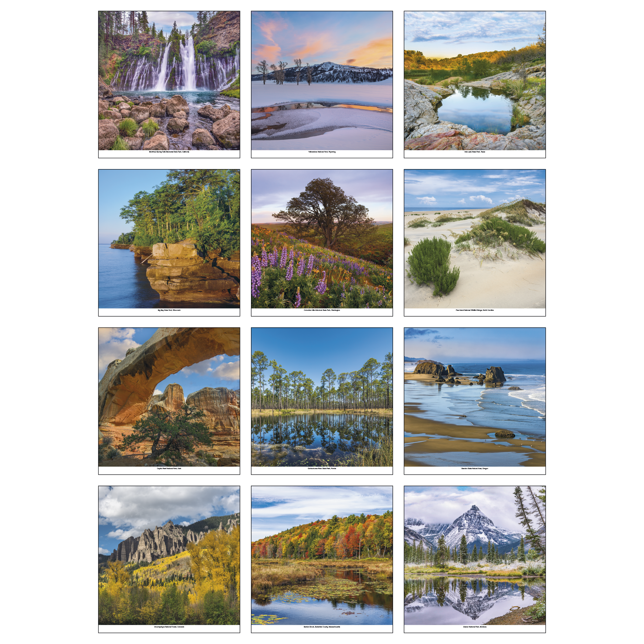 Scenic America® Executive Appointment Calendar featuring breathtaking full-color American landscape photography, a large-format executive wall calendar with spacious monthly appointment grids, and a professional design for home, office, and year-round scheduling.
