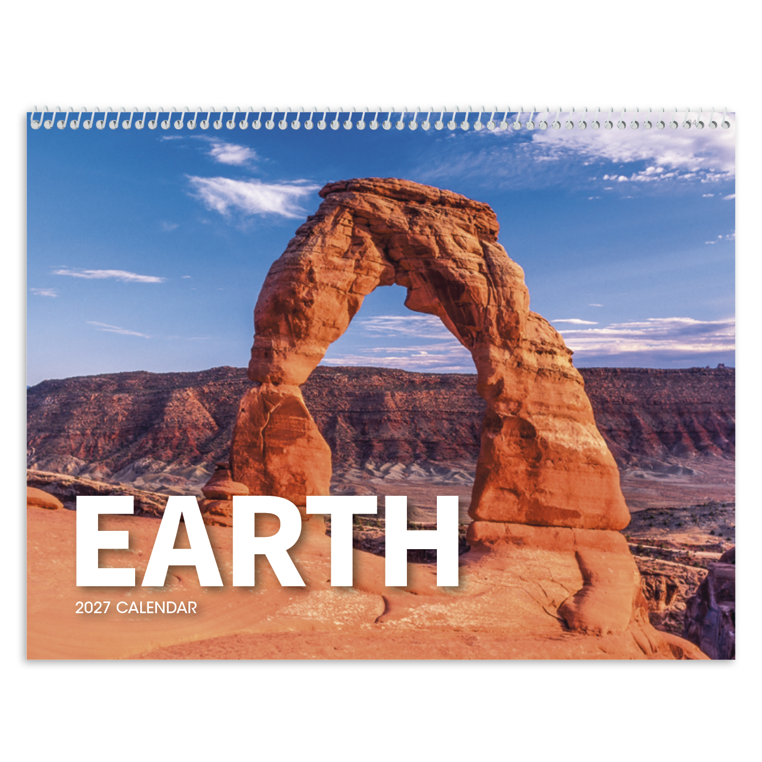 Earth Appointment Calendar featuring stunning full-color photography of unique natural phenomena, a large-format wall calendar with spacious monthly appointment grids, glossy UV-coated pages, and a professional design for home, office, and year-round scheduling.