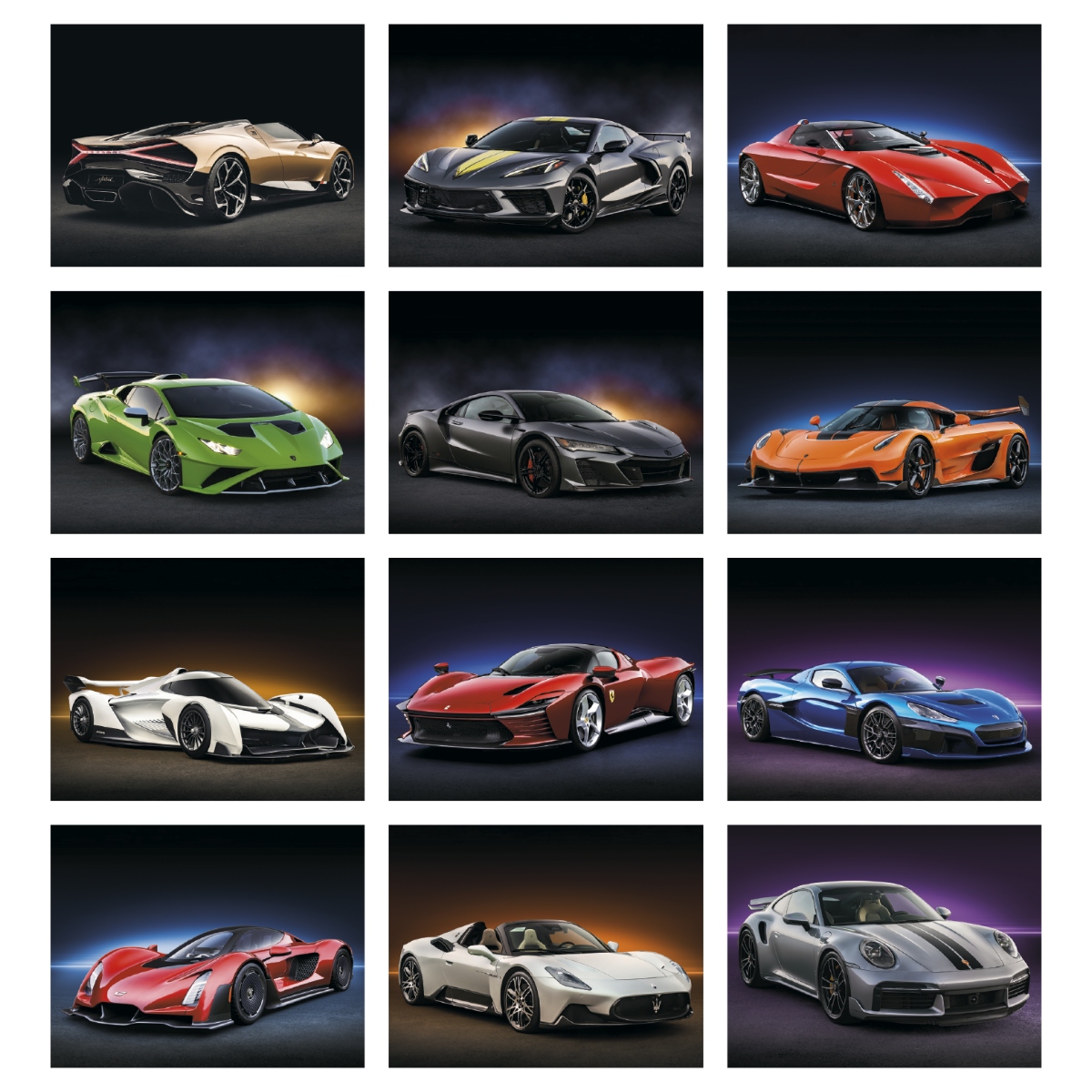 Exotic Sports Cars Stapled Calendar Product Image