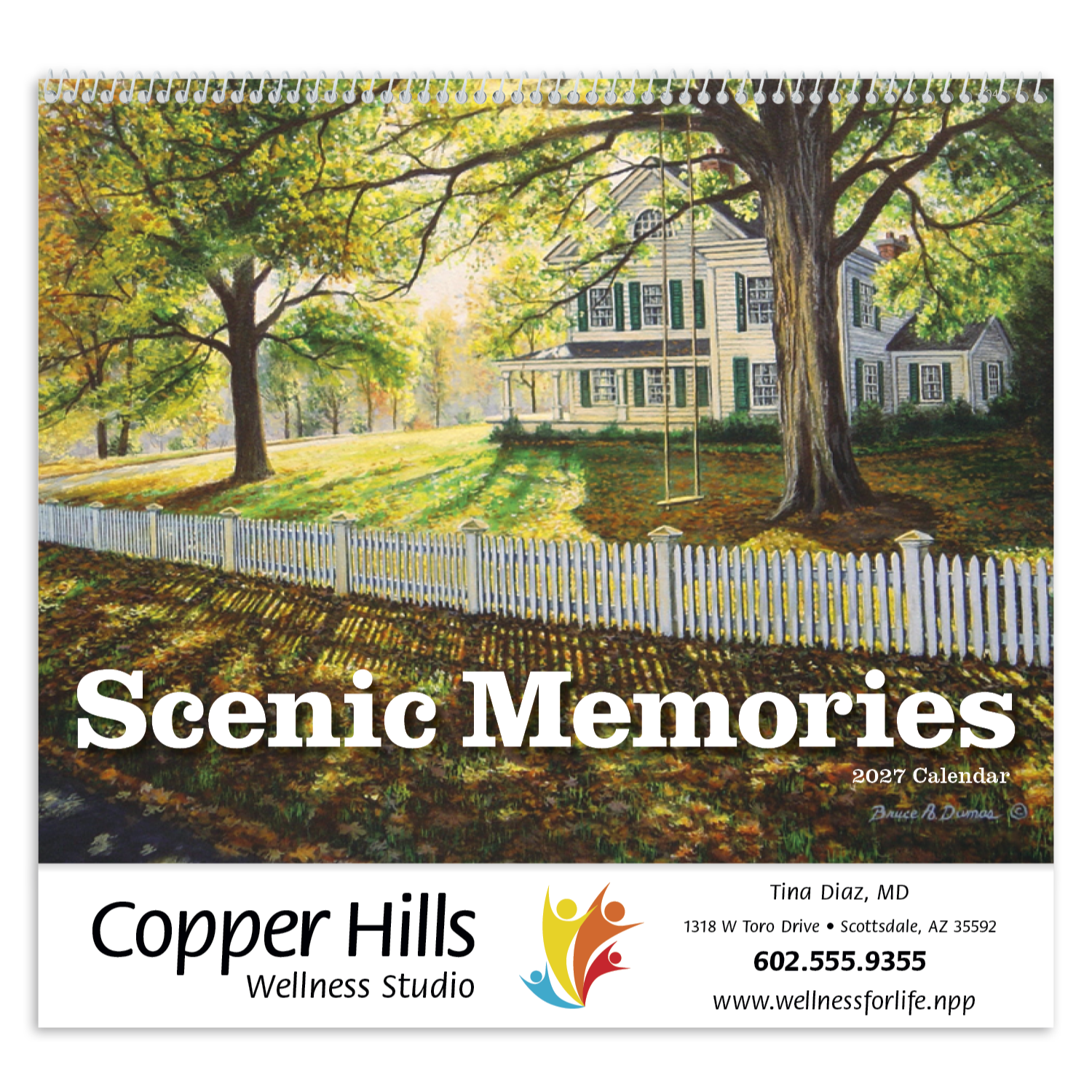 Scenic promotional calendar featuring nostalgic images that evoke a simpler time, with high-quality photography and an FSC®-certified gloss paper cover.