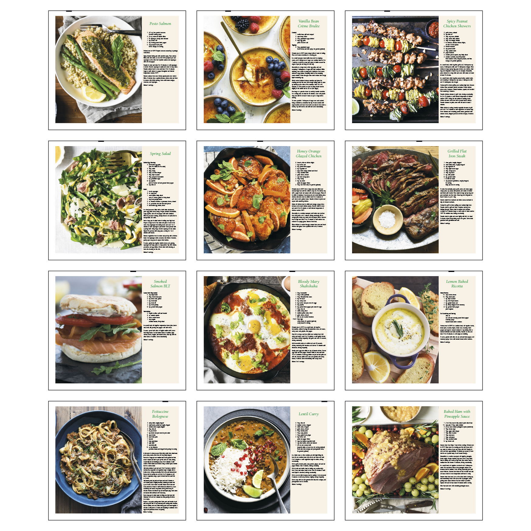 2027 recipe calendar featuring 12 delicious recipes, a monthly calendar layout, and a practical reverse-collated design for storing items throughout the year.