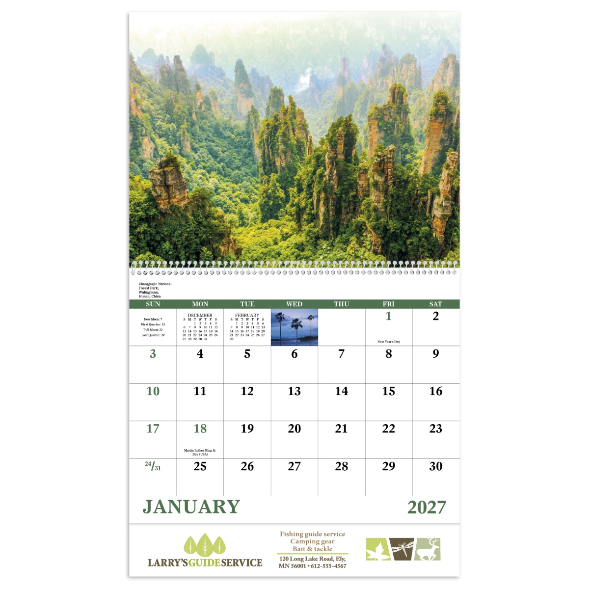 World travel wall calendar featuring exotic destinations, scenic landscapes, and breathtaking photography.