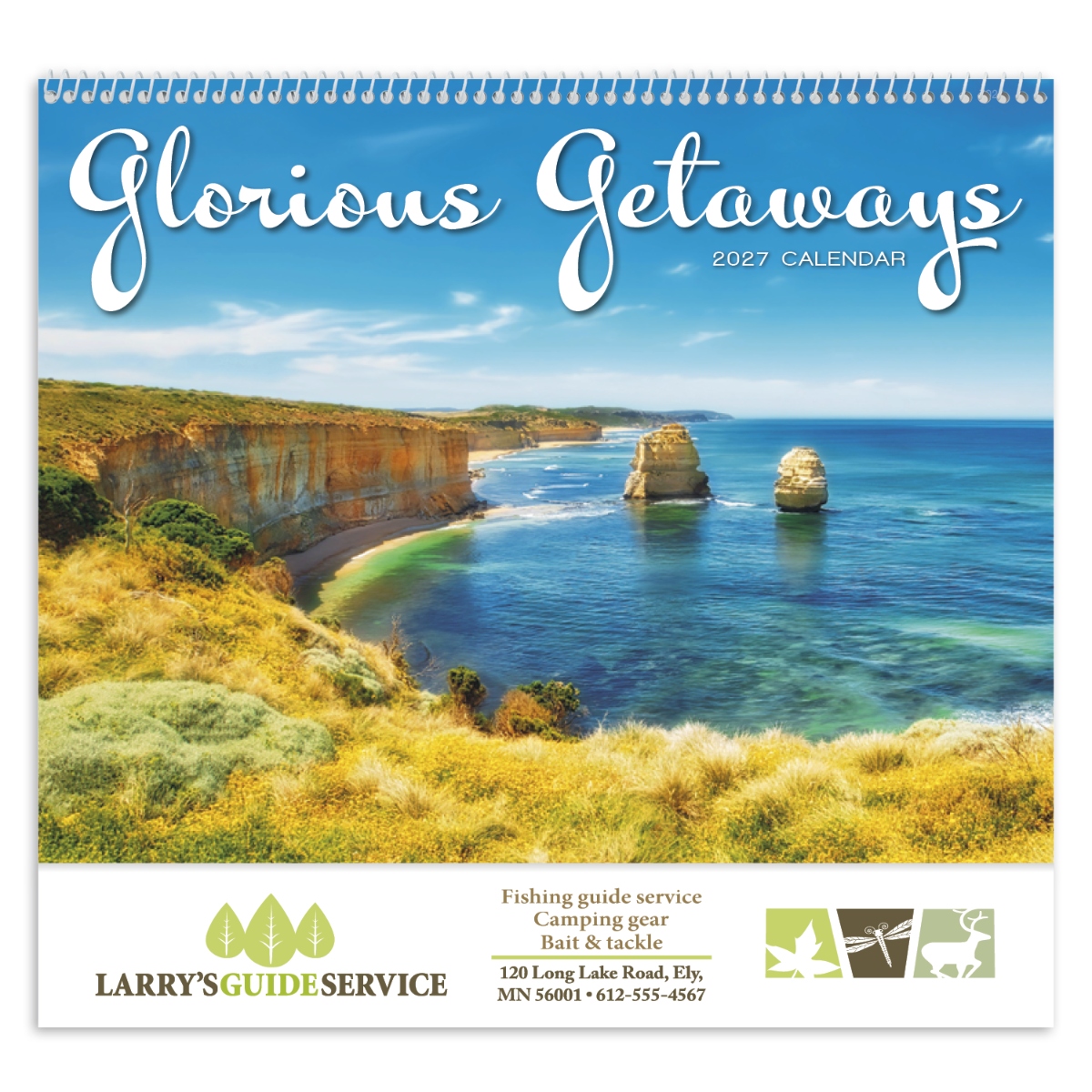 World travel wall calendar featuring exotic destinations, scenic landscapes, and breathtaking photography.