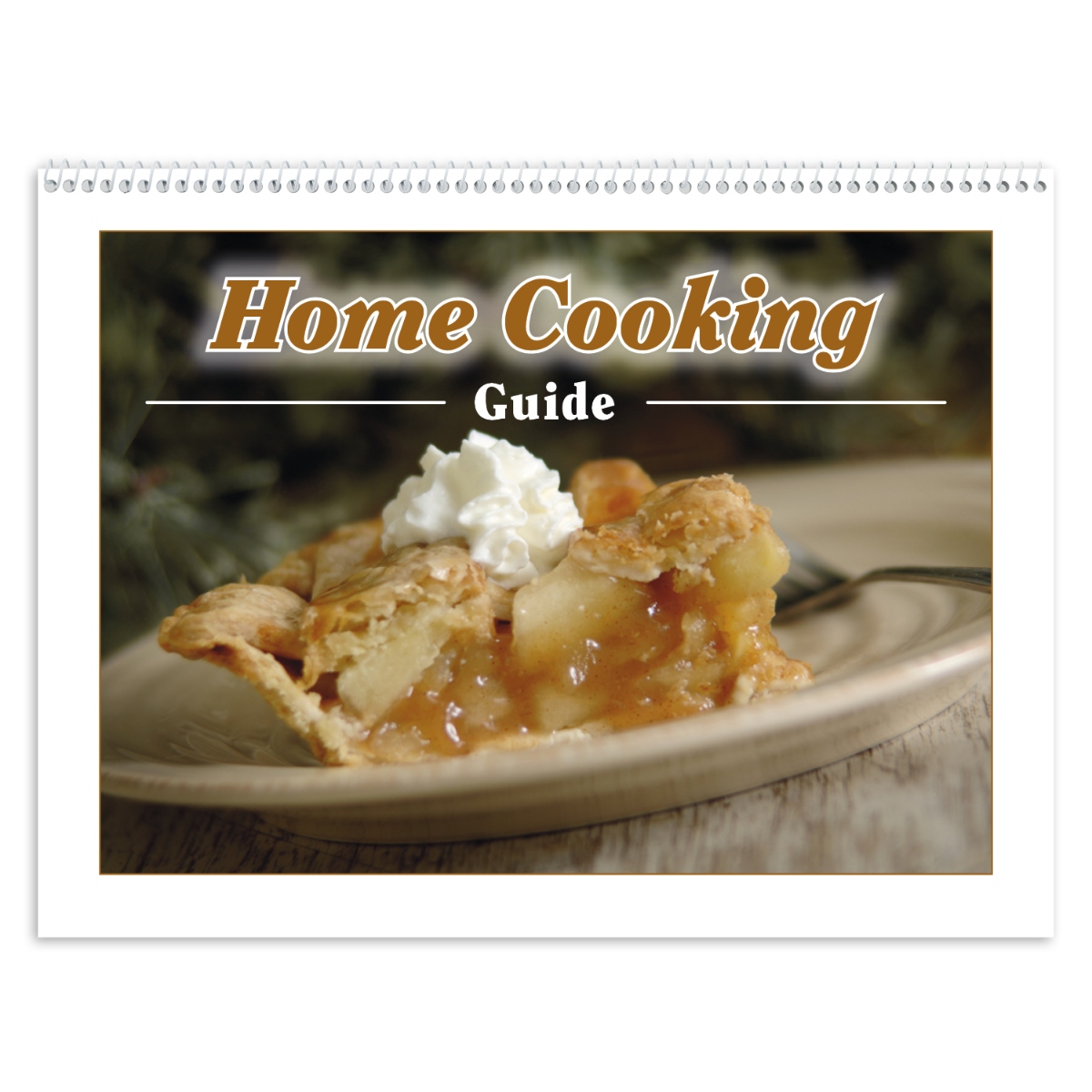 Recipe calendar featuring 12 delicious recipes and convenient storage pockets for each month, assembled in the USA.