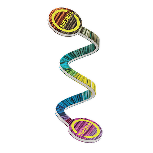 Toddy Gear Twist Cable and Cord Organizer featuring a flexible bendable organizer that securely wraps multiple cables and cords at once, reusable construction, full-color digital imprint across the entire length and both ends, and a slim 8-inch design for organizing charging cables, headphones, computer cords, and travel accessories.