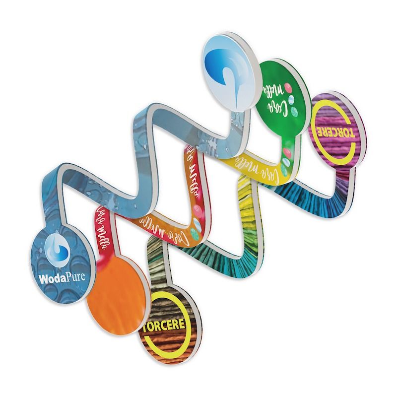 Toddy Gear Twist Cable and Cord Organizer featuring a flexible bendable organizer that securely wraps multiple cables and cords at once, reusable construction, full-color digital imprint across the entire length and both ends, and a slim 8-inch design for organizing charging cables, headphones, computer cords, and travel accessories.