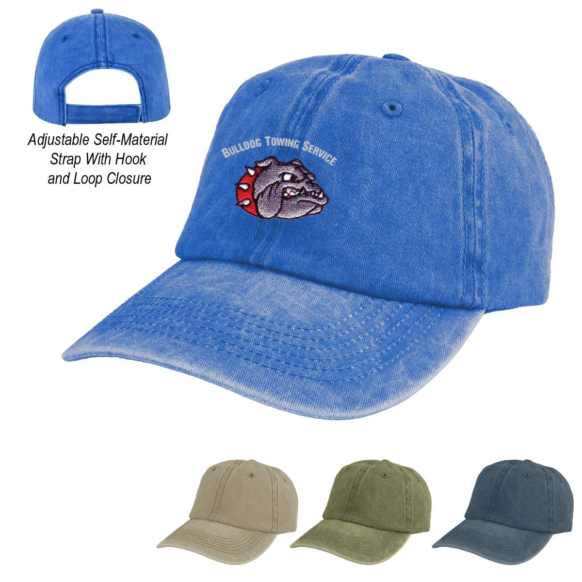Custom dad hats in assorted colors