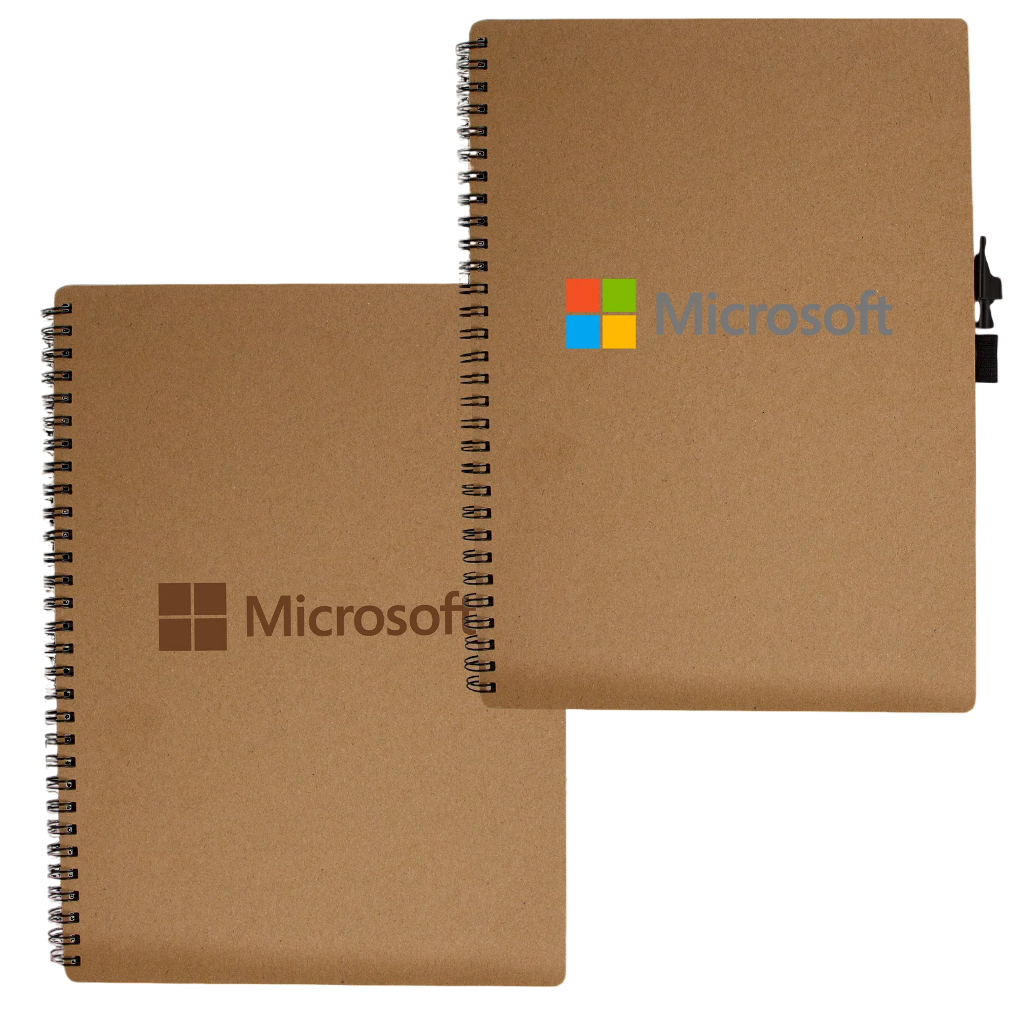 Tan spiral-bound whiteboard notebook with reusable dry erase pages, kraft paper cover, and black dry erase marker, designed for note-taking, brainstorming, lesson planning, and coaching.