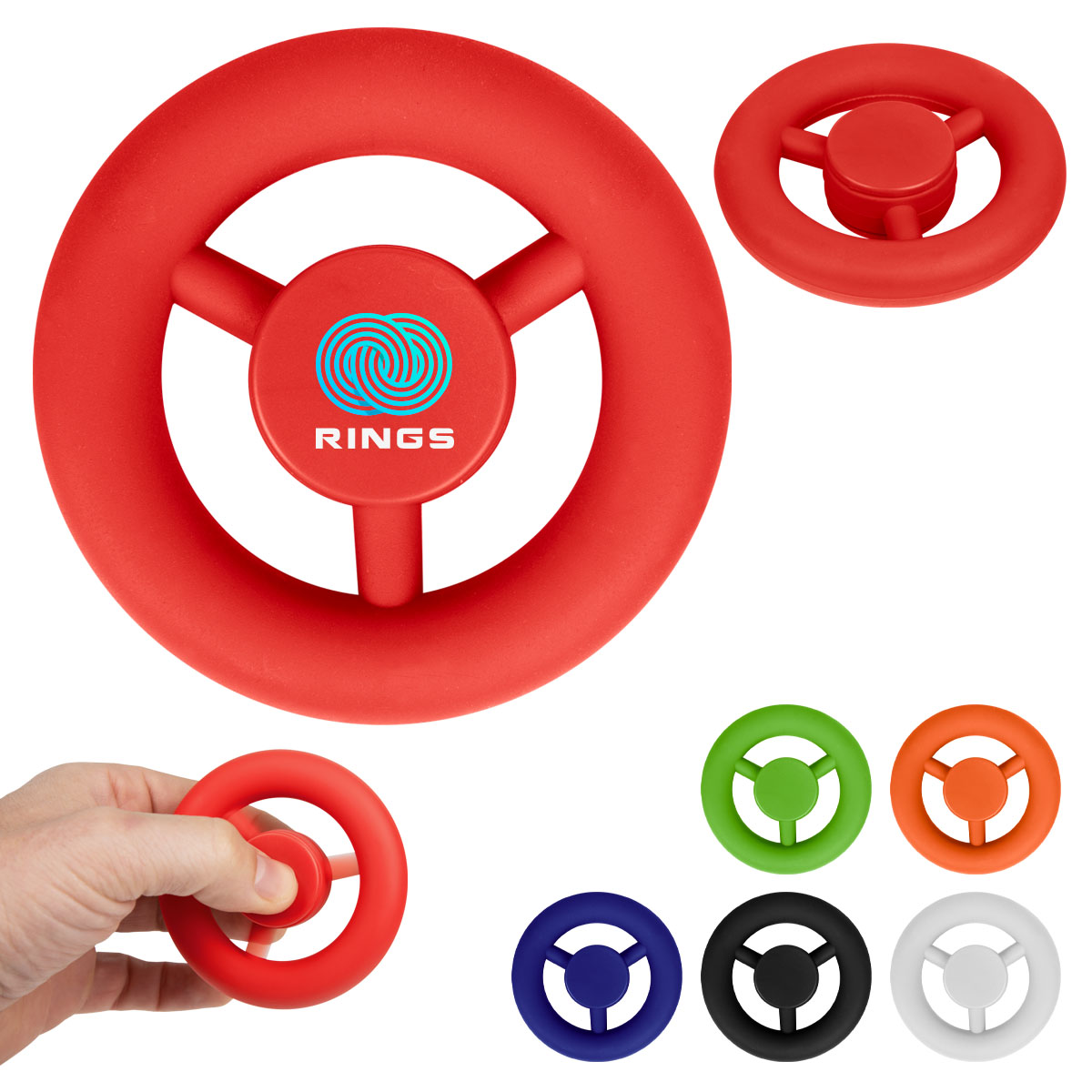 Whirl Wheel Fidget Spinner a plastic with a three-lobed wheel design and smooth center bearing, shown as a handheld sensory stress relief toy for improving focus and easing everyday fidgeting.
