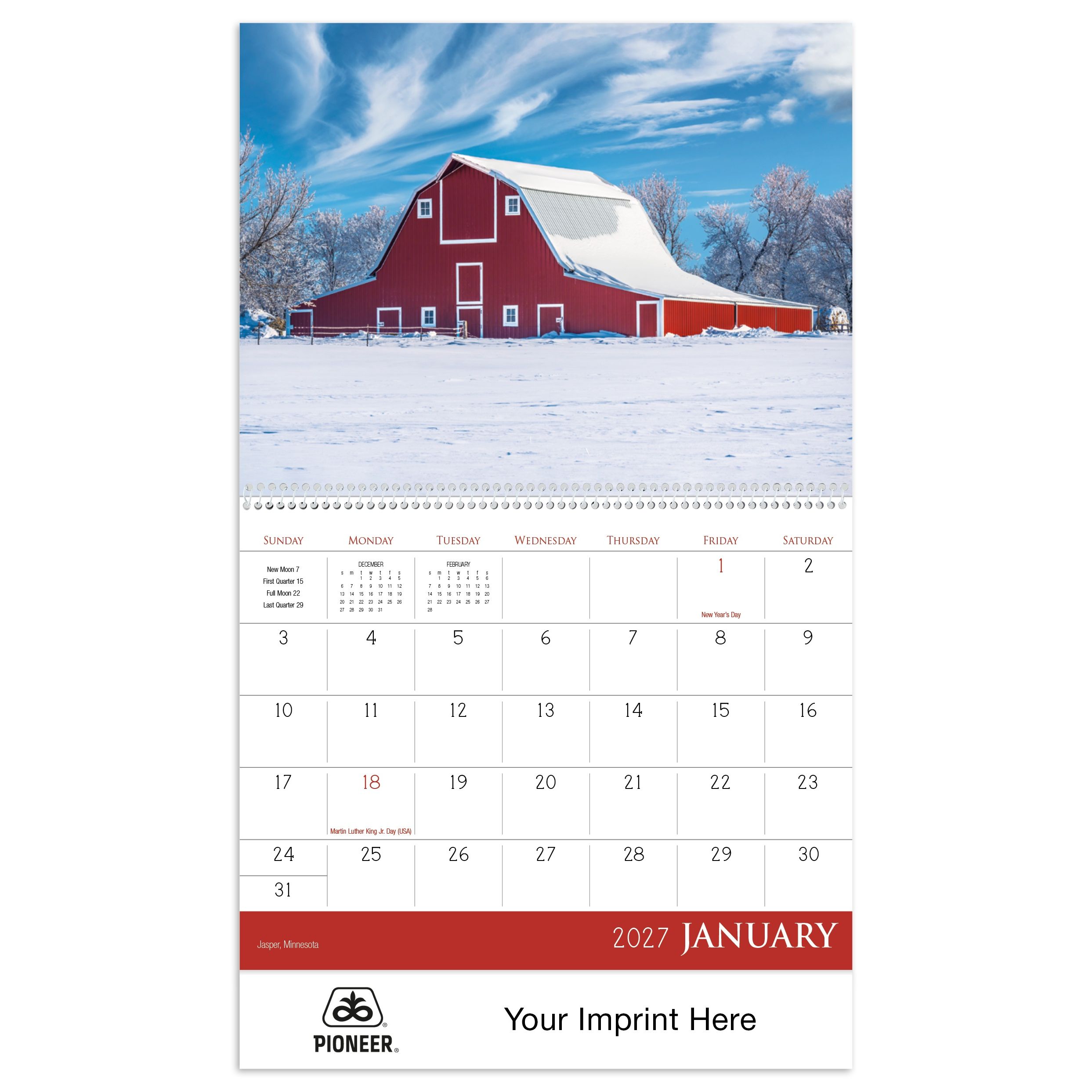 2027 Forces of Nature wall calendar featuring spectacular nature photography and educational information about unusual natural phenomena with an FSC®-certified paper cover.