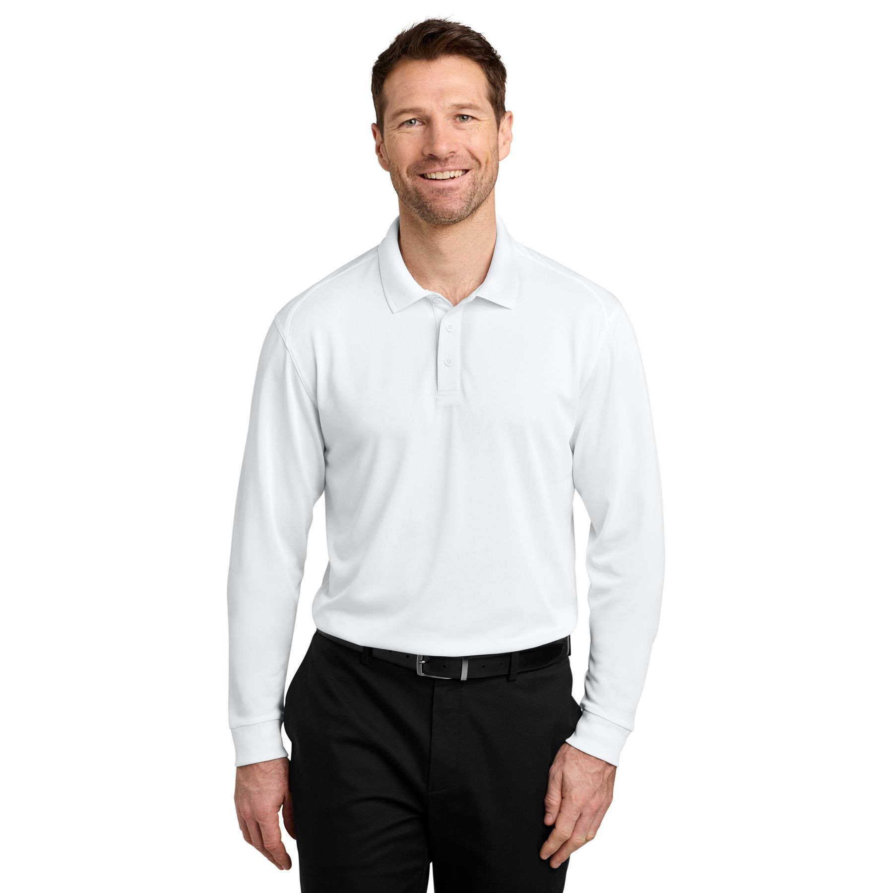 Port Authority Wearever Performance Pique Long Sleeve Polo Product Image