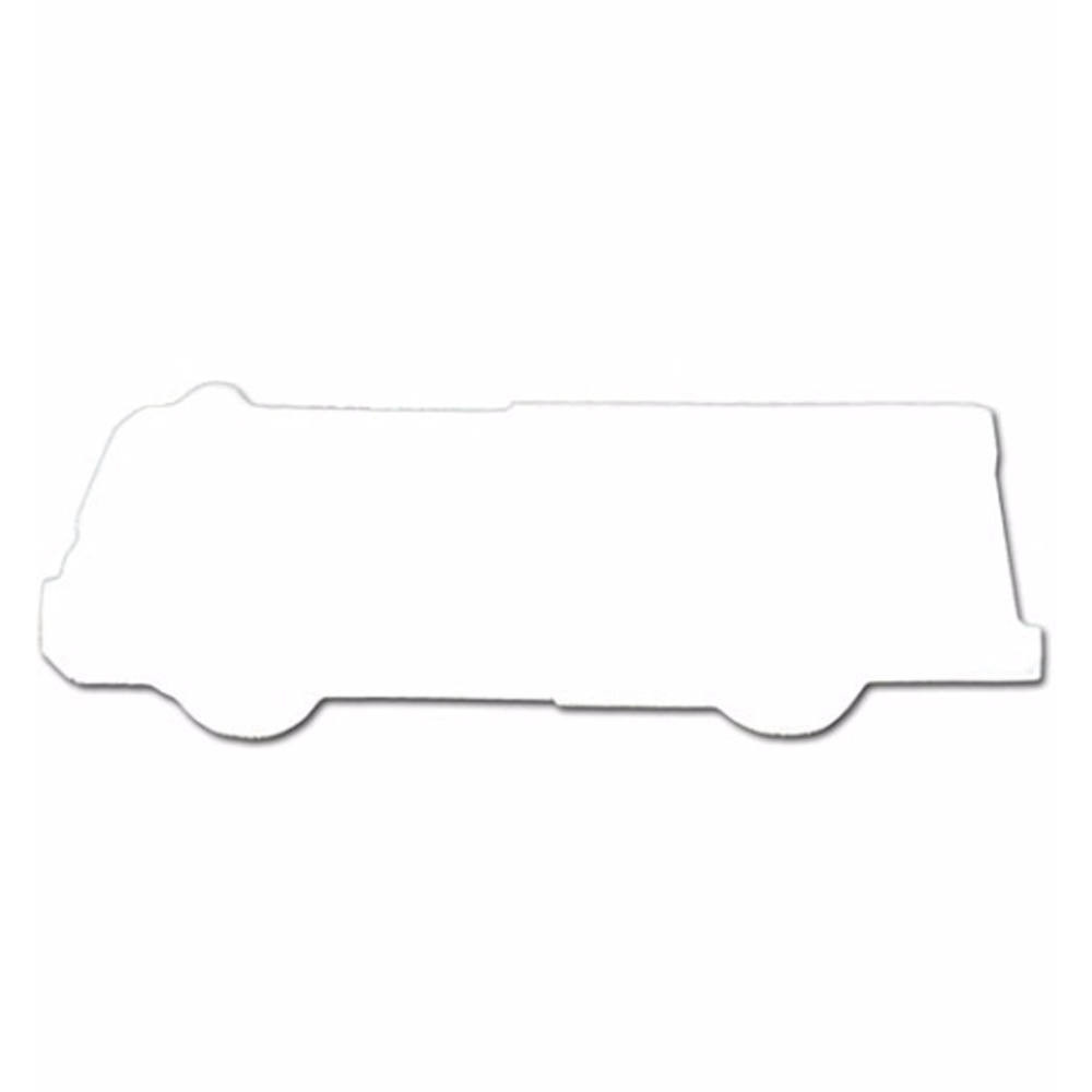 White can be customized to Full Color Fire Truck Shaped Magnet with vibrant red fire truck design, four-color digital printing, thin compact profile, and magnetic backing for displaying on refrigerators, lockers, filing cabinets, and other metal surfaces.