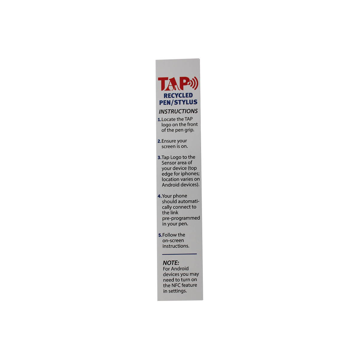 Tap Recycled NFC Stylus Pen Product Image