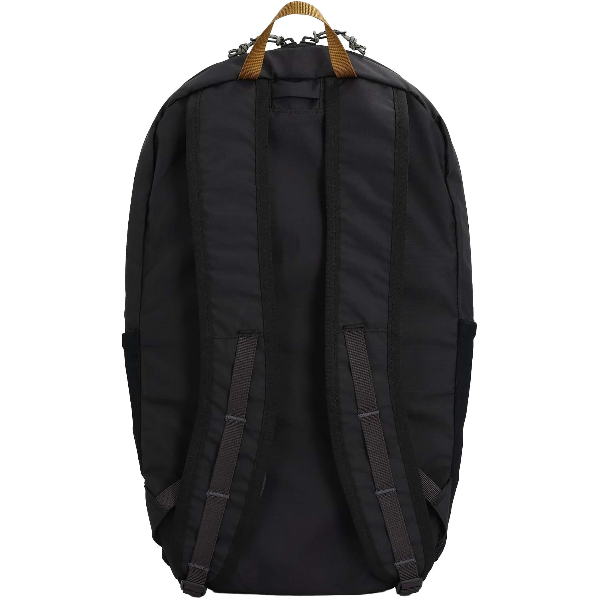 Topo Designs Peakview Packable Backpack in a lightweight recycled nylon ripstop construction, featuring a spacious zippered main compartment, front zippered pocket, mesh water bottle pockets, laptop sleeve, hydration storage, and front daisy chain webbing for travel, hiking, commuting, and everyday carry.