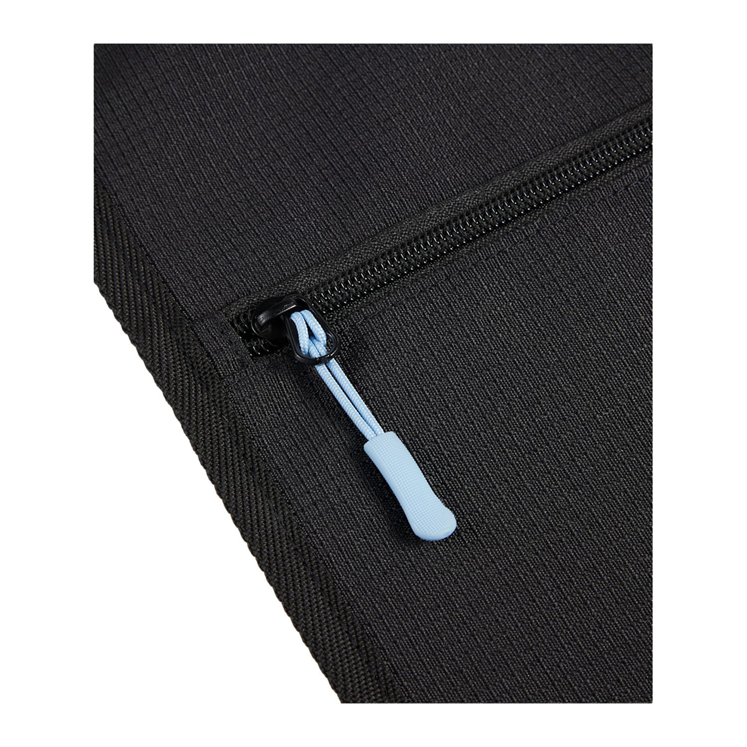 Black Wander & Roam Garment Bag in durable black 600D RPET ripstop, featuring a zippered garment compartment, interior accessory pockets, front zippered pocket, double grab handles, and black molded zipper pulls for organized clothing storage and travel.