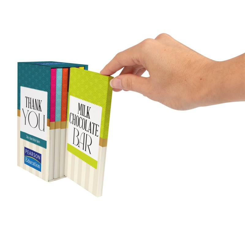 3 oz. Chocolate Bar Bookcase Box Product Image